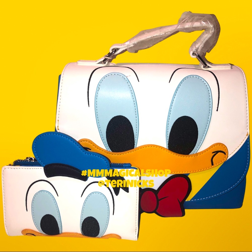 Loungefly Disney Donald Duck Cosplay Crossbody Bag & Matching Wallet